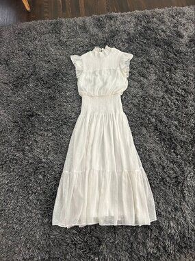 Aqua | Dresses | Aqua Ruffled Midi Halter Dress 0 Exclusive | Poshmark